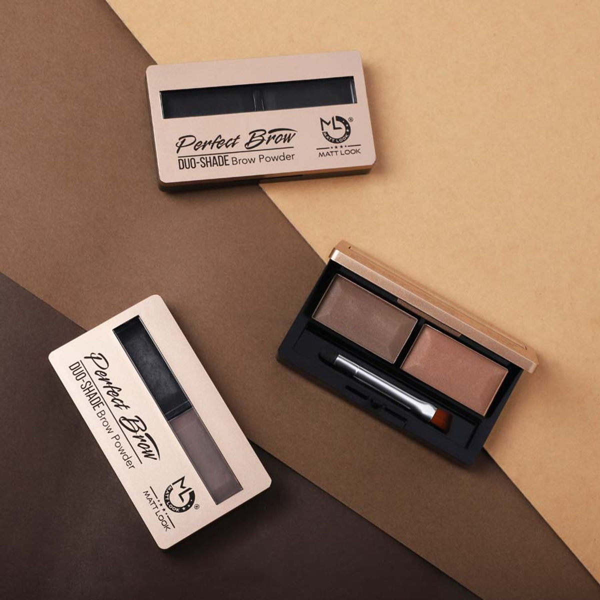 Matt Look Perfect Brow Duo-shade Brow Powder - 03