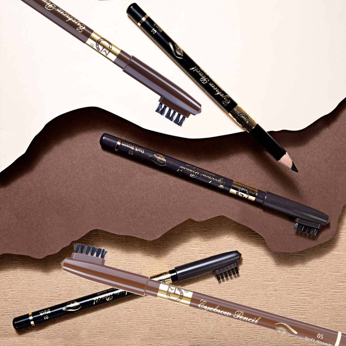 Matt Look Long Lasting Formula Professional Stylist Eyebrow Pencil - 05 Soft Brown