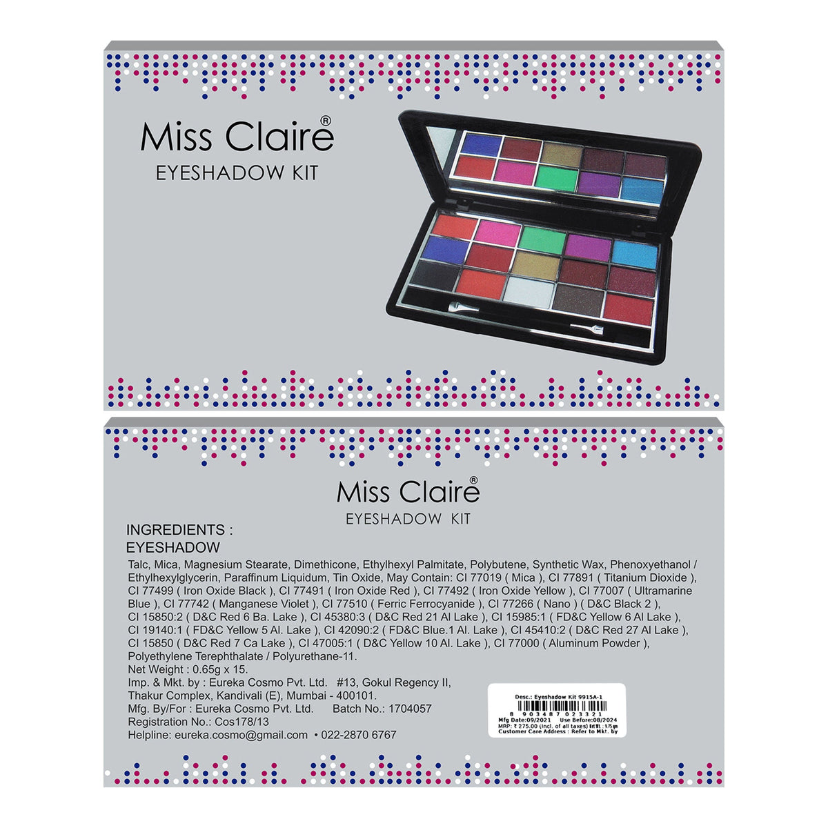 Miss Claire Eyeshadow Kit - 9915A-1