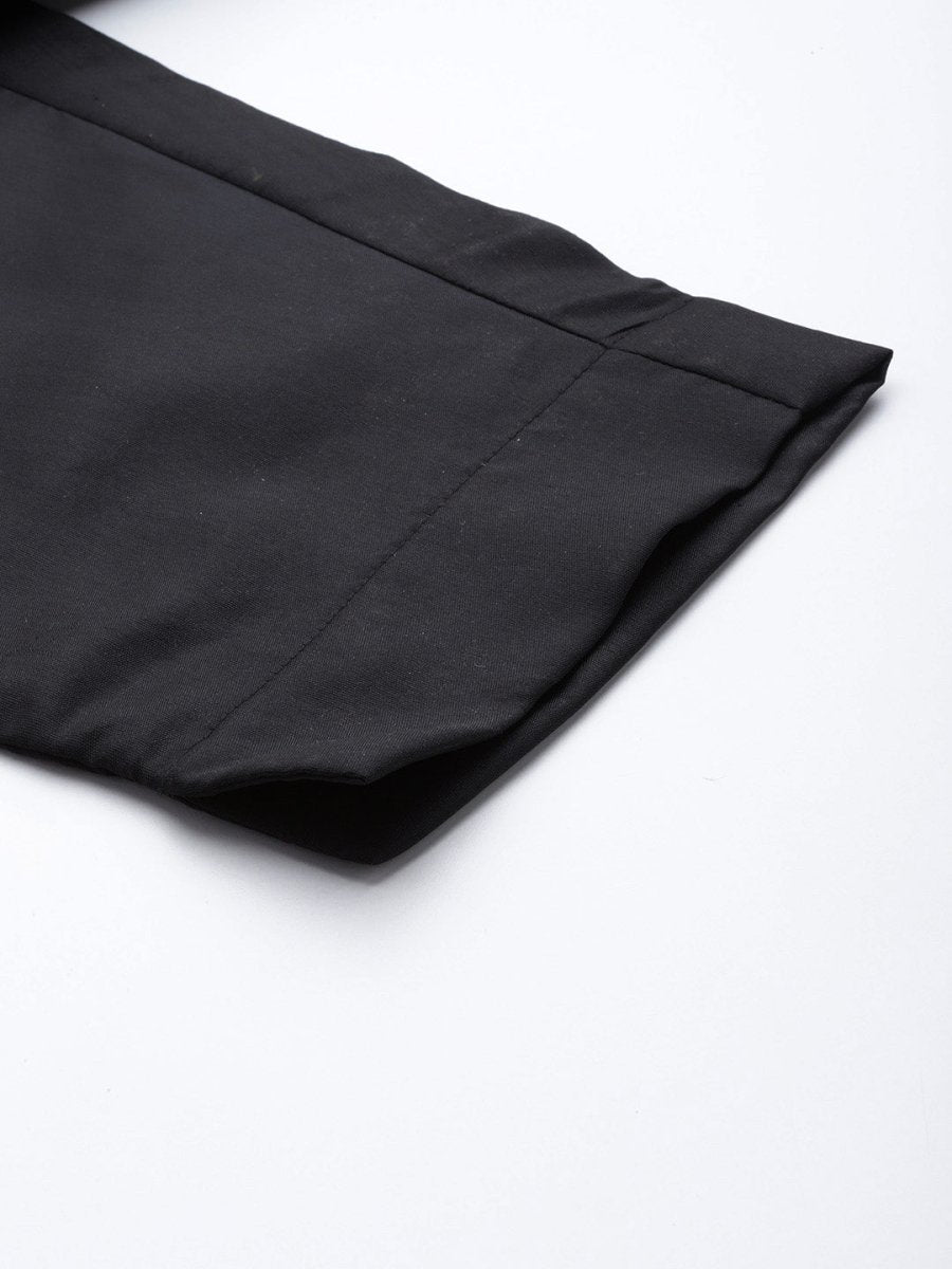 Ahalyaa Unstitched Black Dress Material