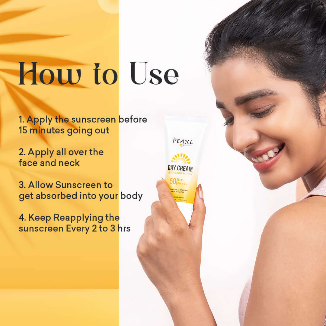 ARM Pearl Beauty Day Cream Ultra Light Lotion with SPF 50 PA+++