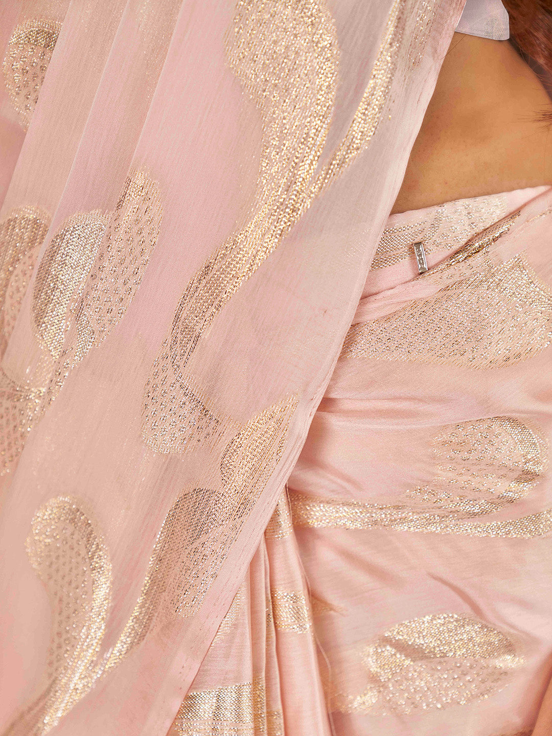 Tikhi Imli Woven Design Satin Jacquard Ready to Wear Saree