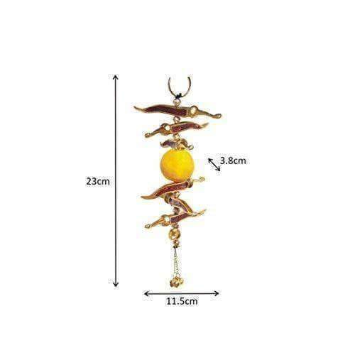 Neembu Mirch Meena Aluminium Metal Door Hanging