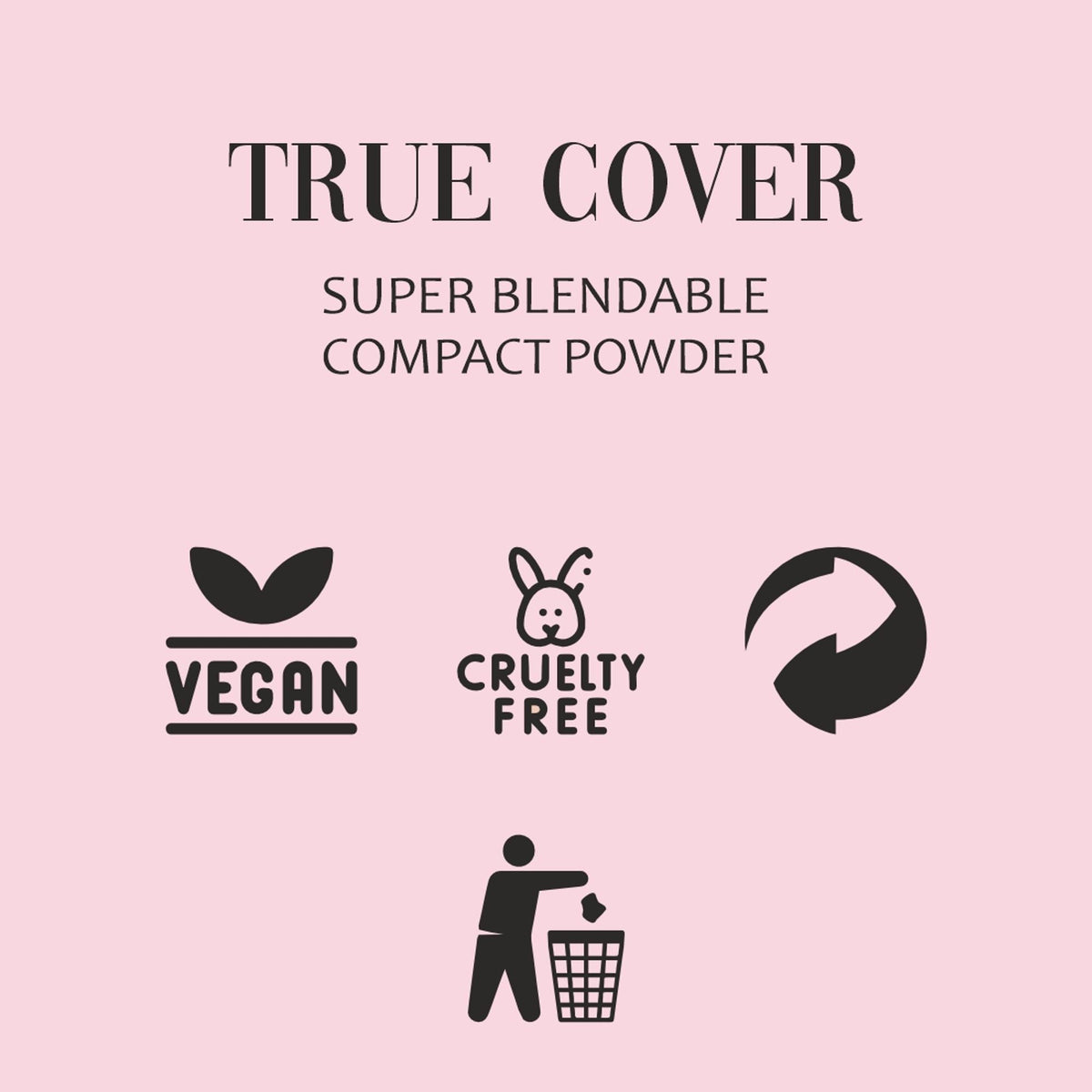Matt Look True Cover Super Blendable Compact Powder - Ivory Rose