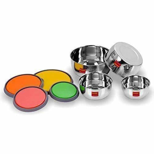 Stainless Steel Food Storage Airtight & Leak Proof - Set of 4 Containers
