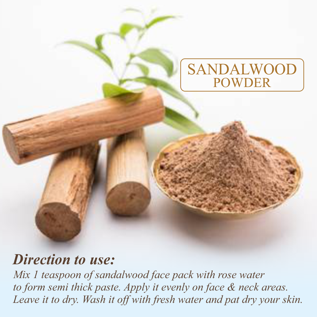 Nuerma Science Sandalwood(Chandan) Powder for De Tan, Glowing skin & Ageing Marks