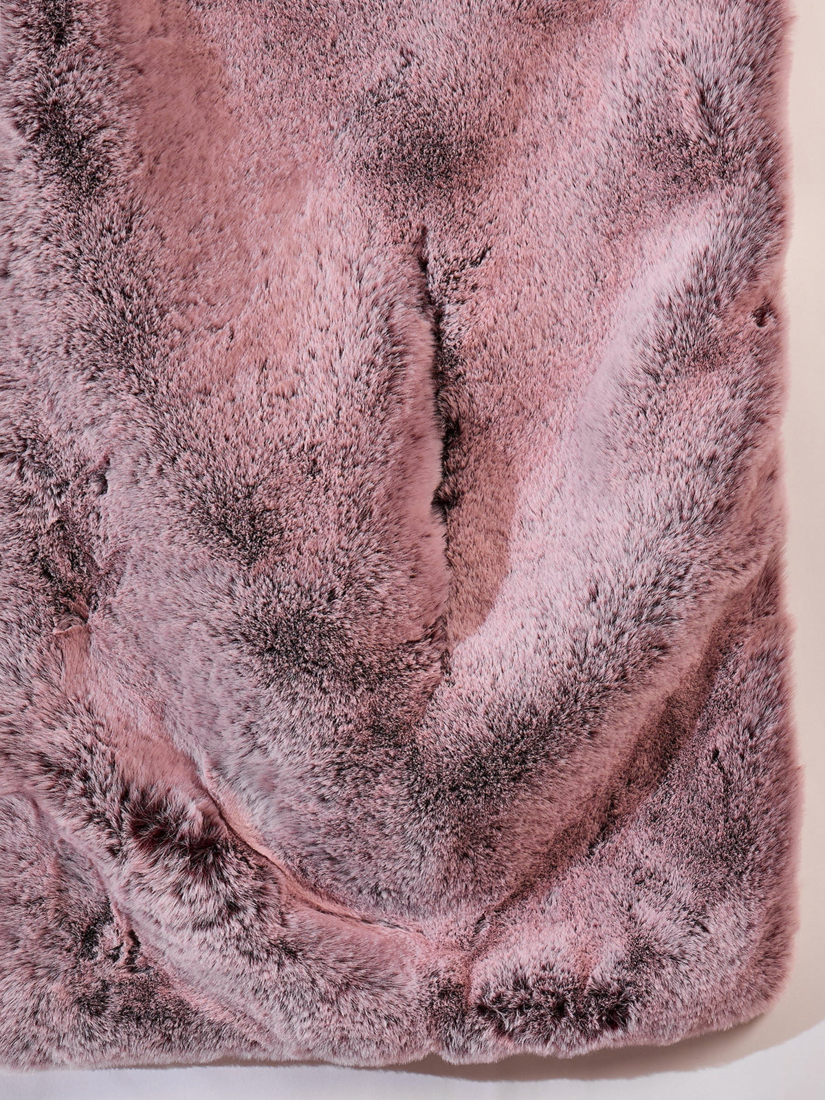 InWeave Maroon Icy Snowy Rabbit Faux Fur Cape