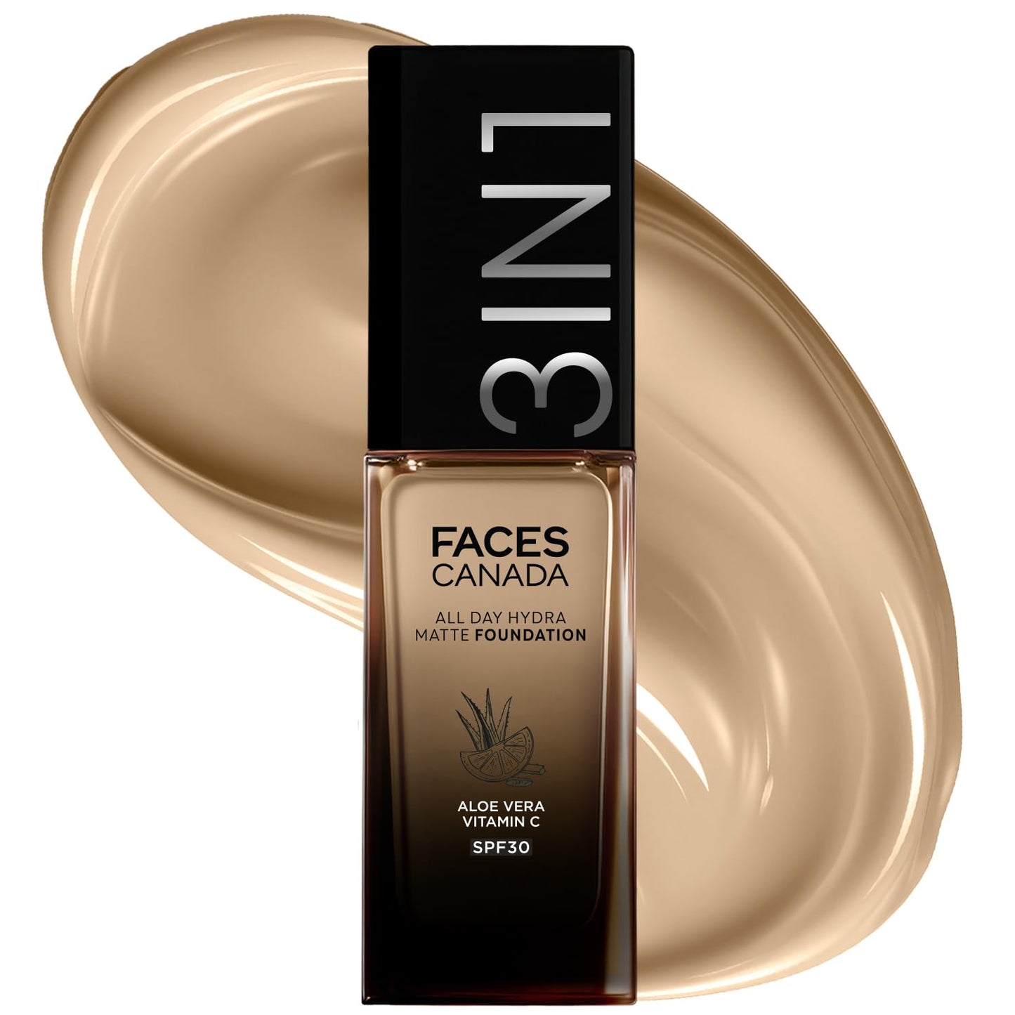 Faces Canada All Day Hydra Matte Foundation-Absolute Ivory 012