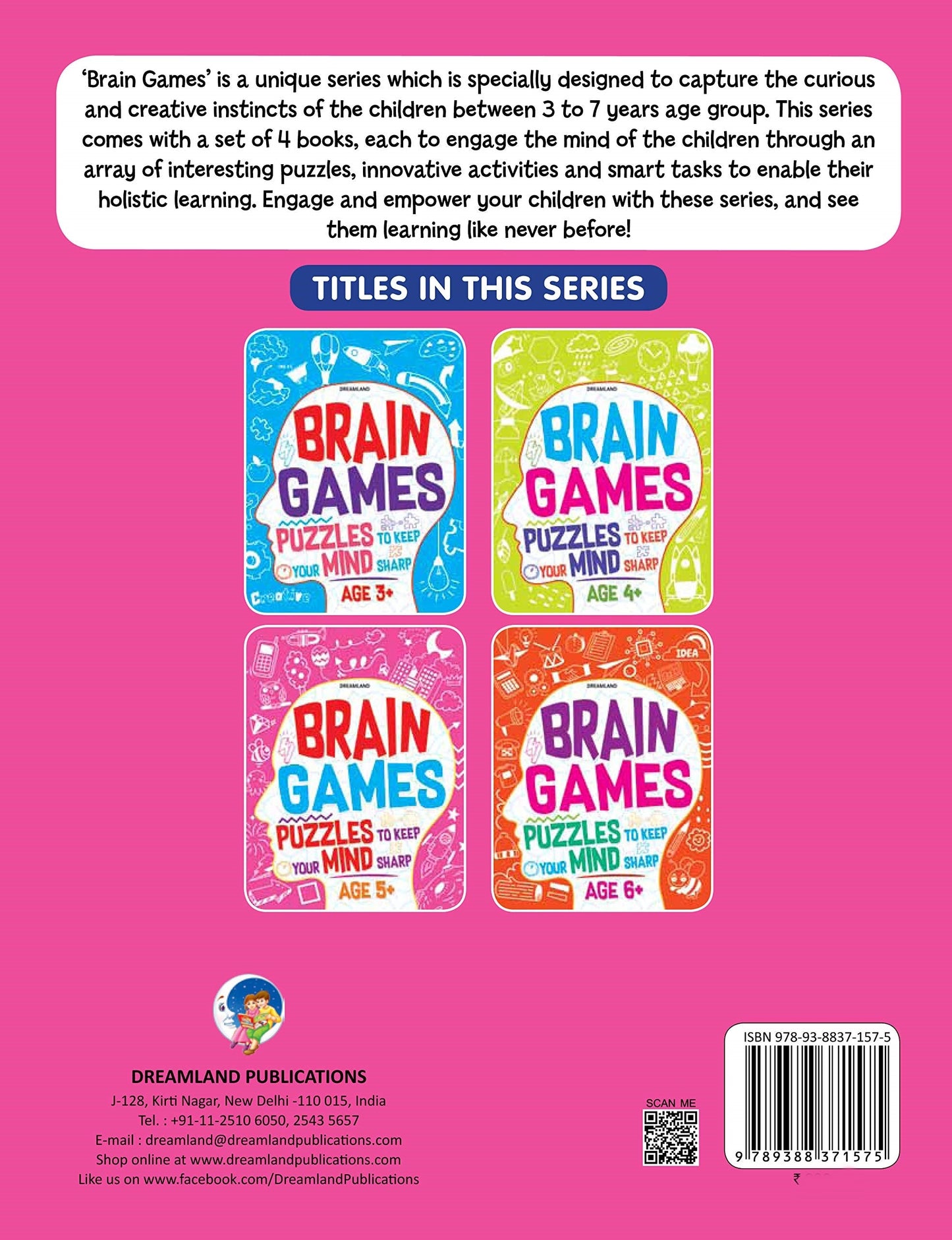 Dreamland Brain Games Age 5+