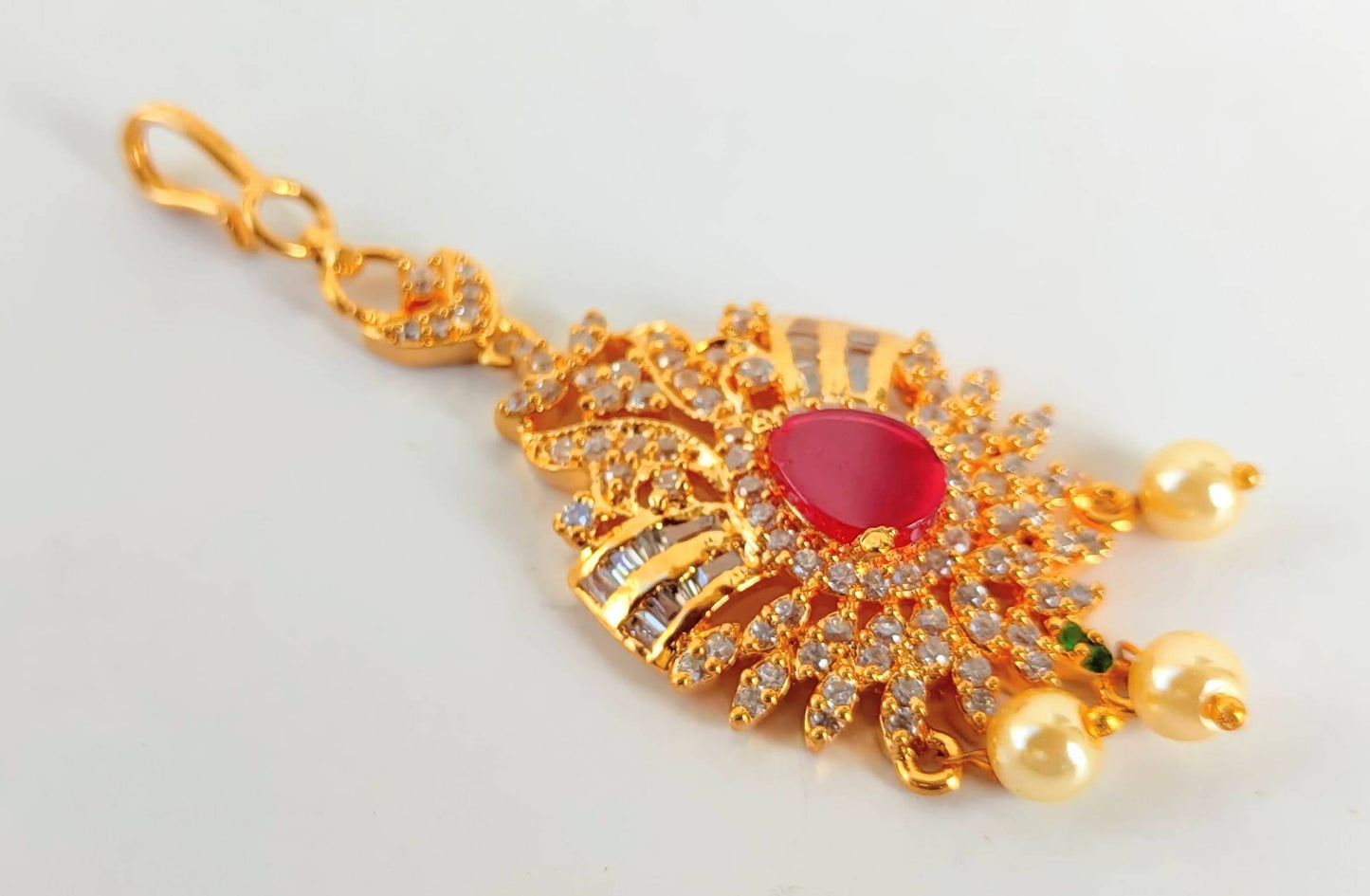 Short Length Bridal Maang Tikka