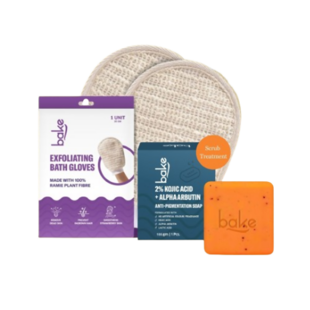 Bake Kojic Soap + Exfoliating Body Glove Combo