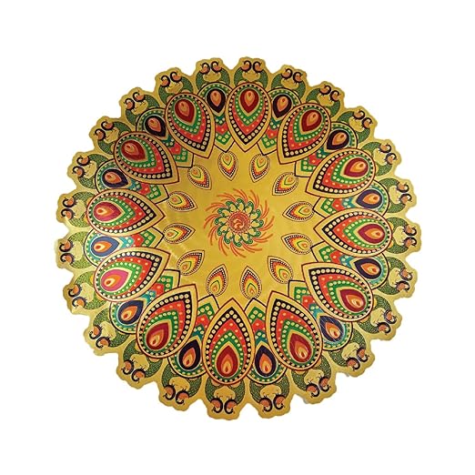 Stickerbazaar Micro Golden Embossing Rangoli Stickers
