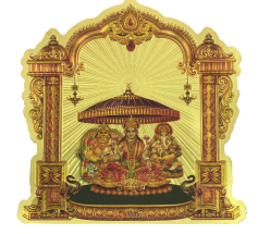 Stickerbazaar Micro Golden Mandir Sticker Regular