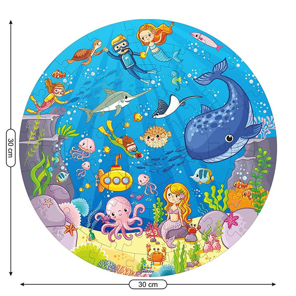 Webby Wooden Ocean Jigsaw Puzzle - 60 Pcs