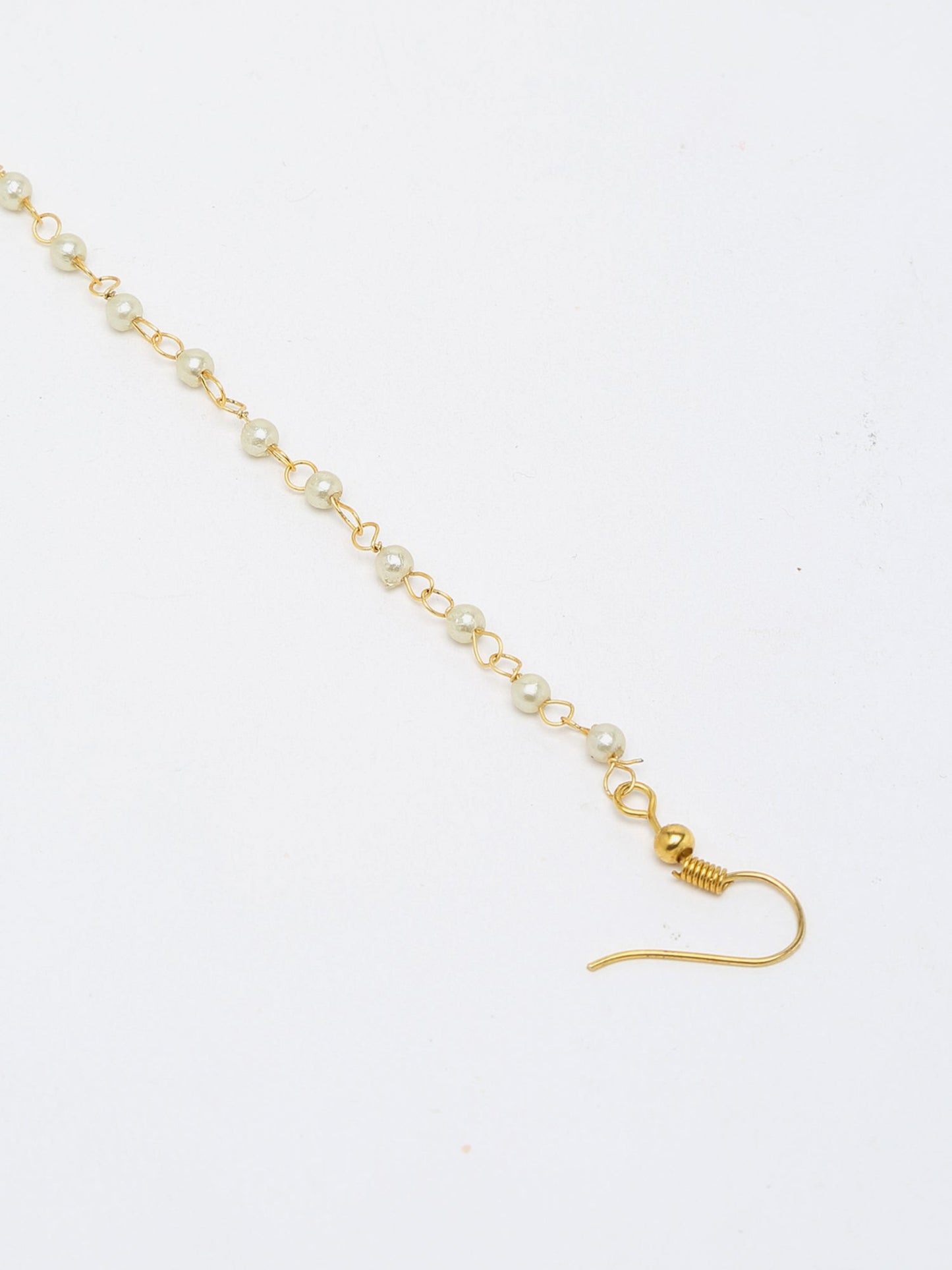 Maharani Kundan Nose Ring - Ruby Raang