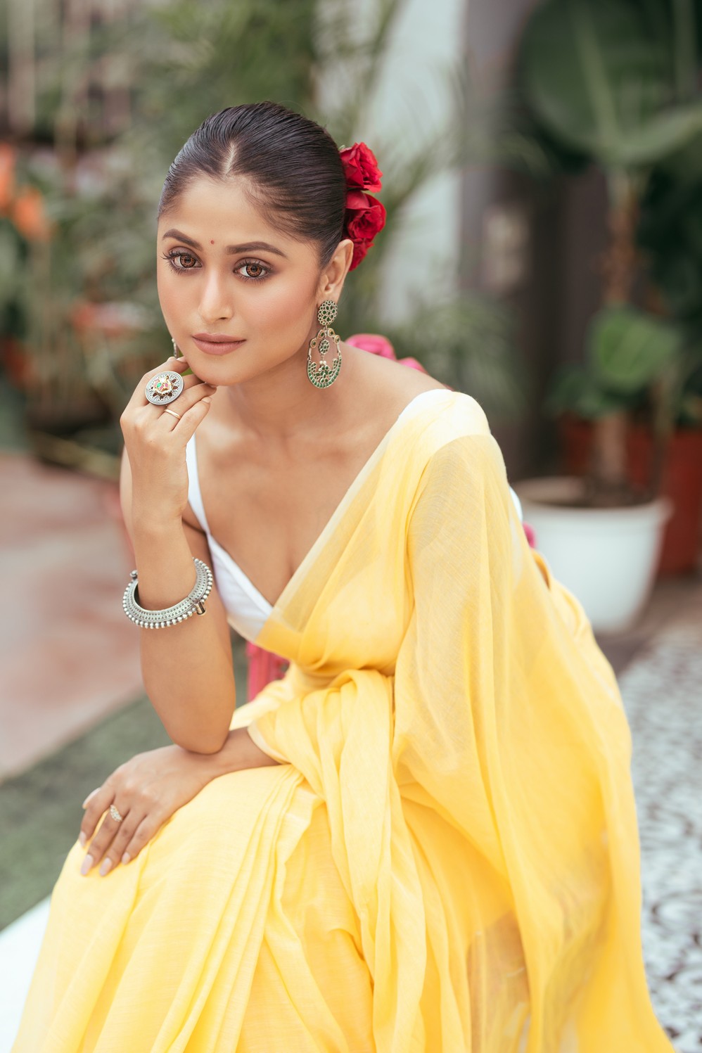 Very Much Indian Mastaani - Pure Mul Cotton Handloom Saree - Fresh Yellow