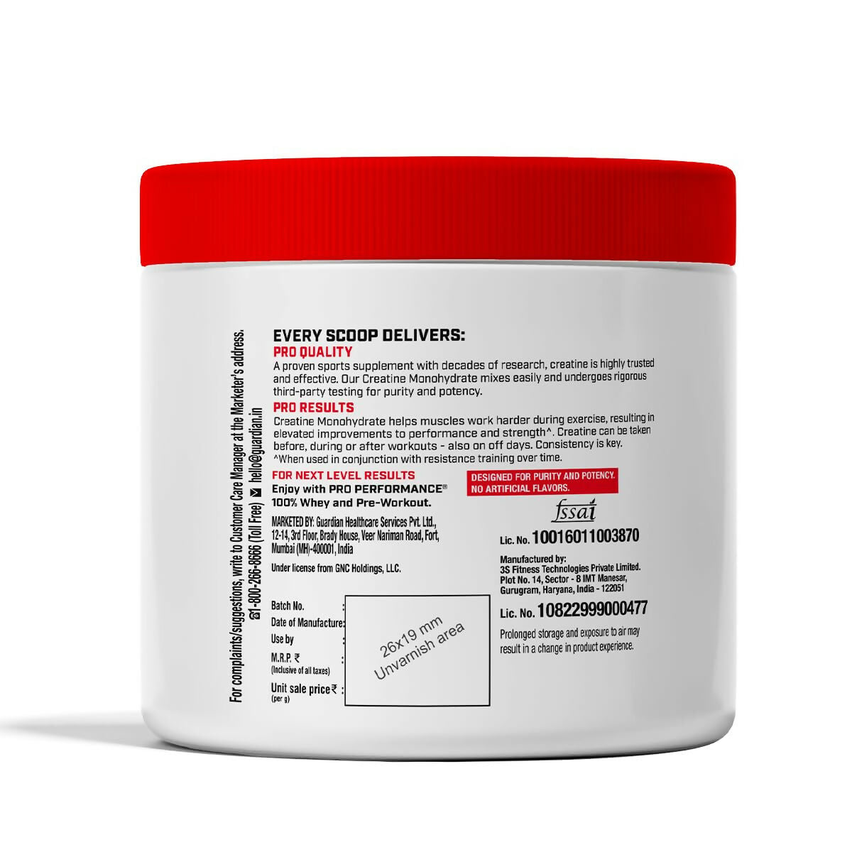 GNC Pro Performance Creatine Monohydrate Cranberry