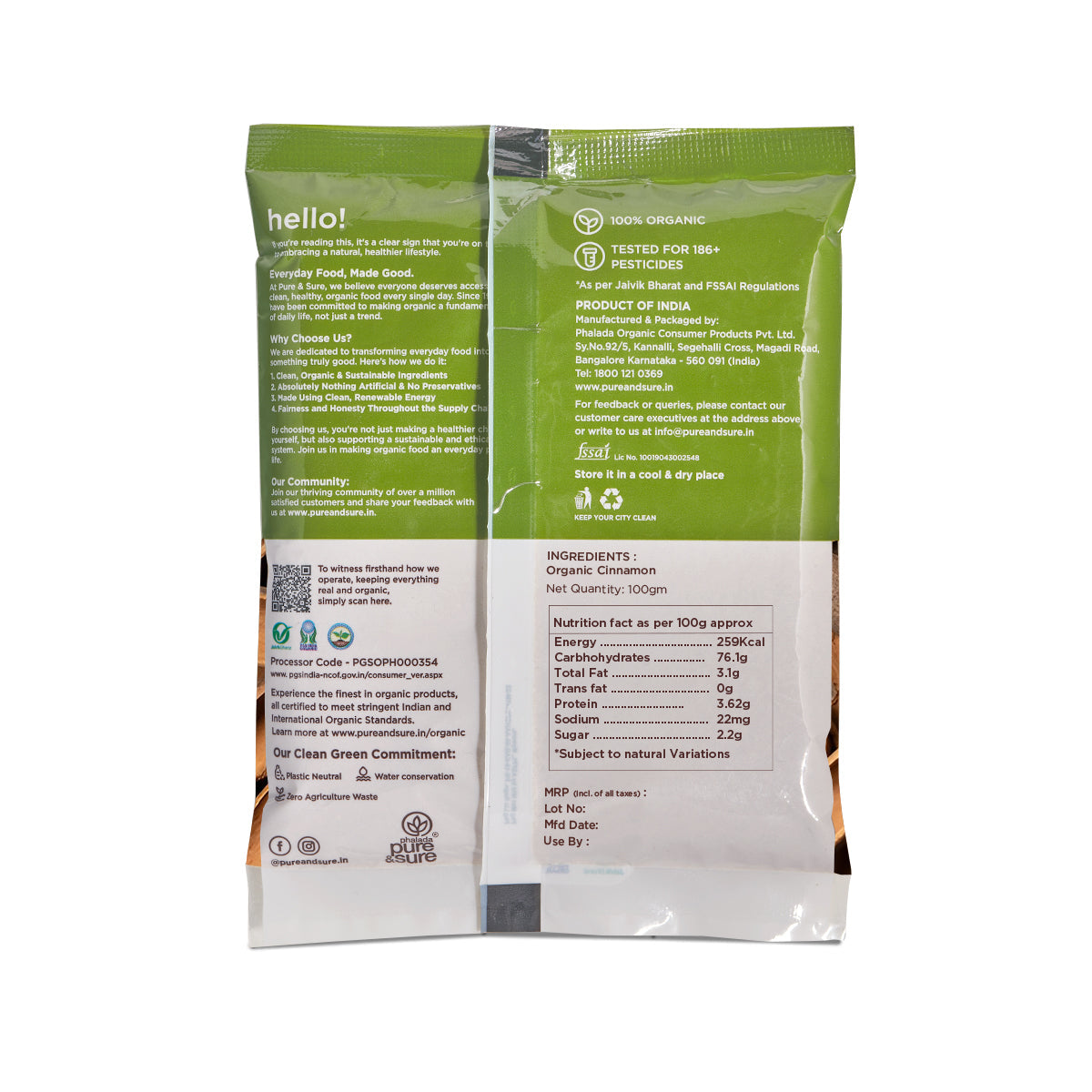 Pure & Sure Organic Cinnamon Bark