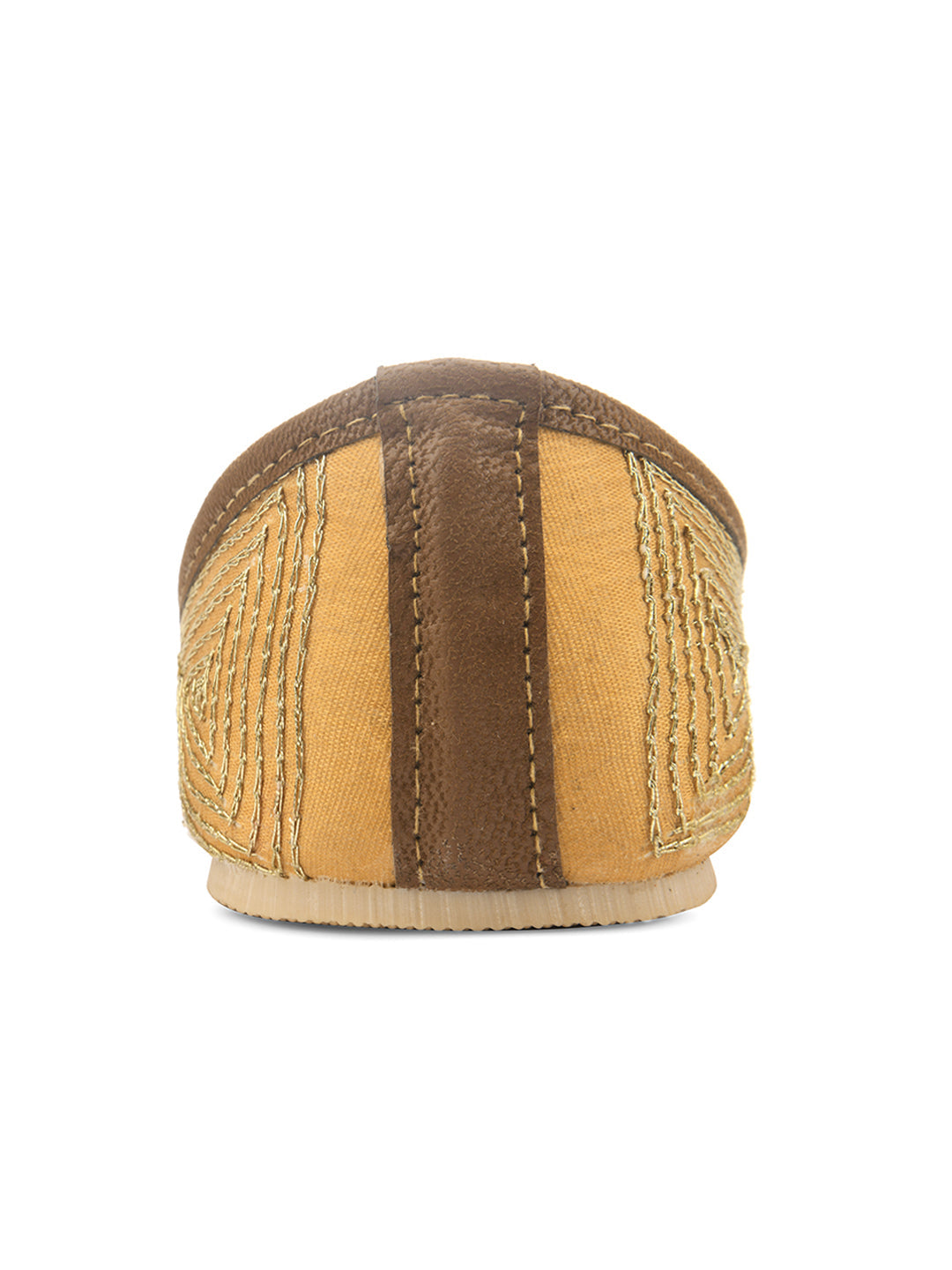 Desi Colour Women Indian Ethnic Footwear-TPR-Golden Lines