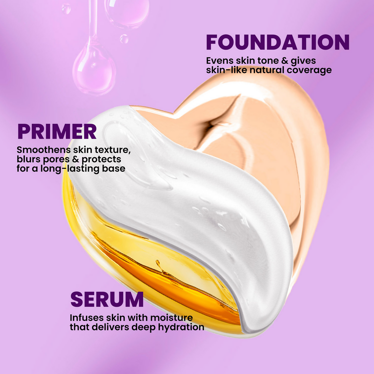 NY Bae 3 IN 1 Serum Foundation - Cool Vanilla 02
