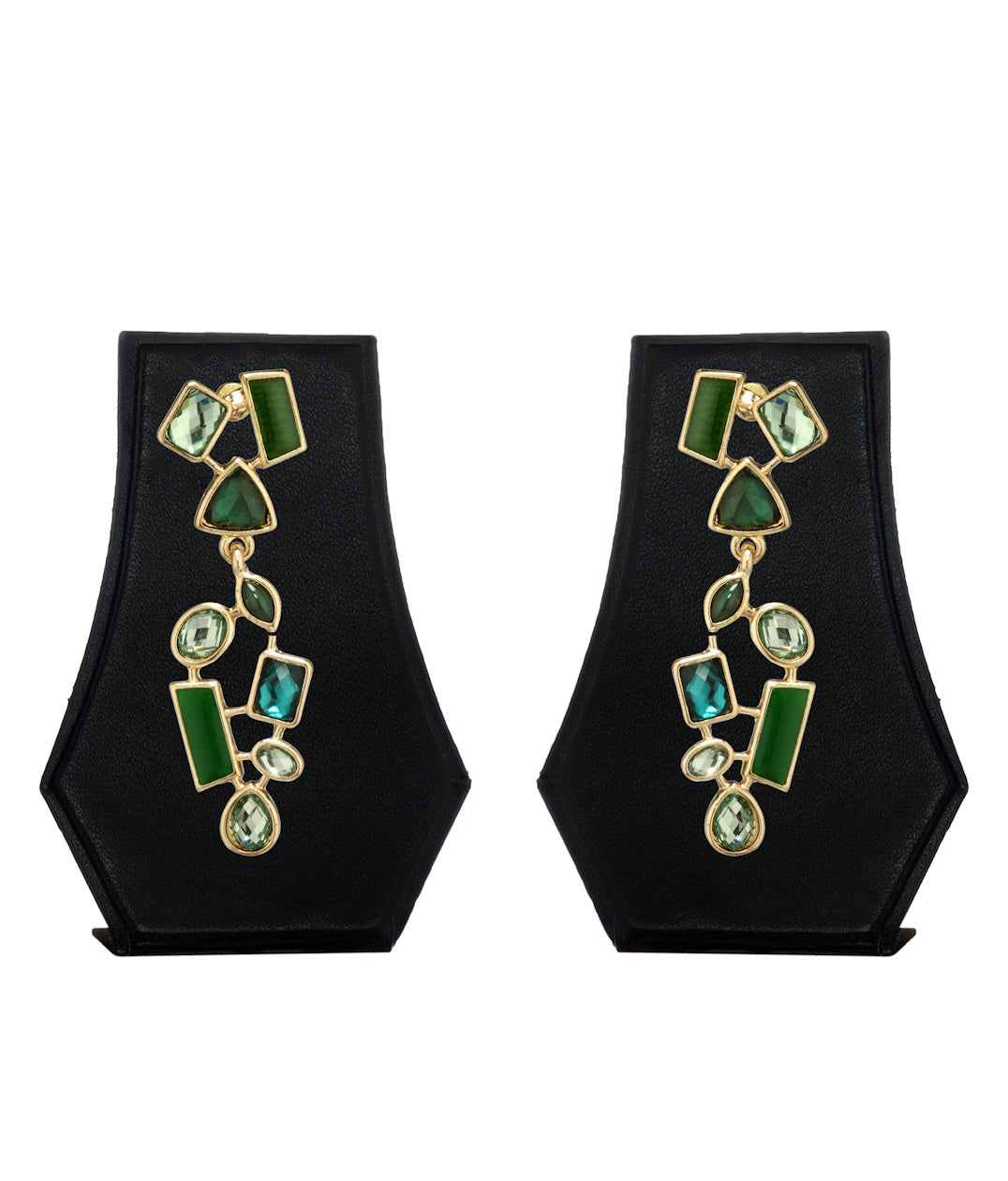 Gold-Polished Alloy Diva Look Stylish Contemporary Earrings - The Pari