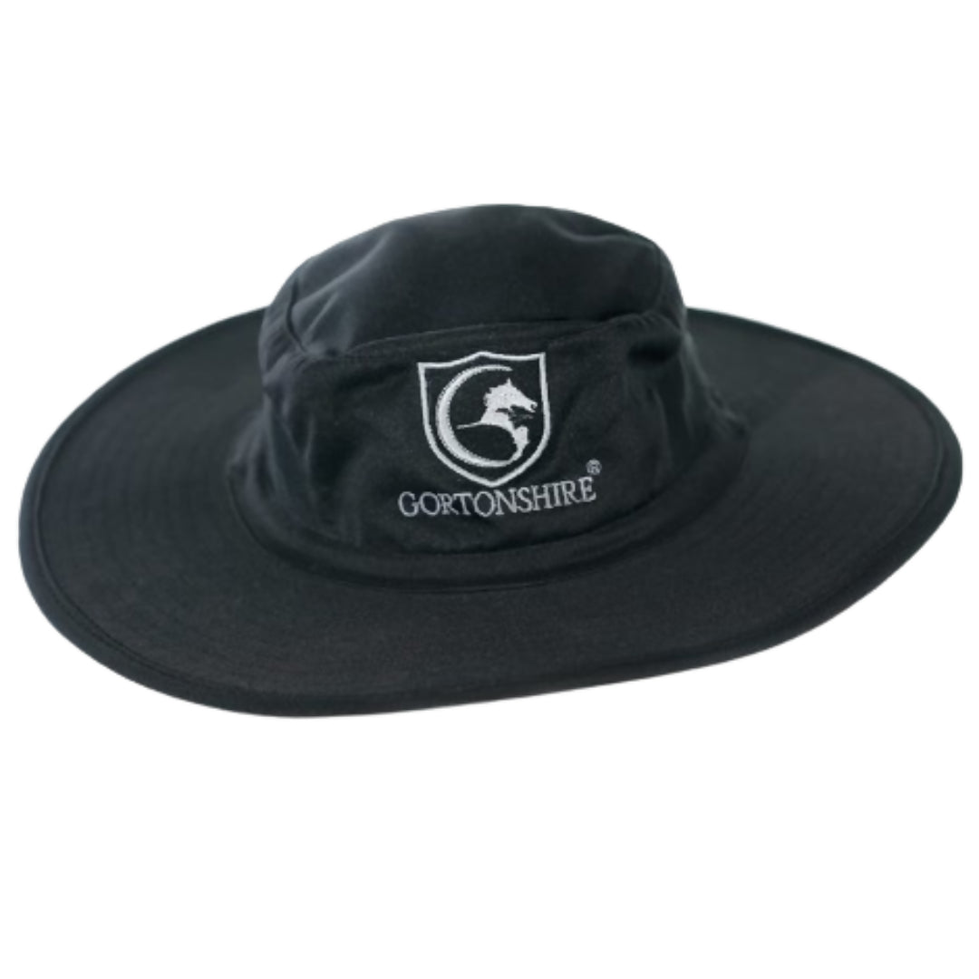 Gortonshire Cricket Panama Hat (Large, Black)