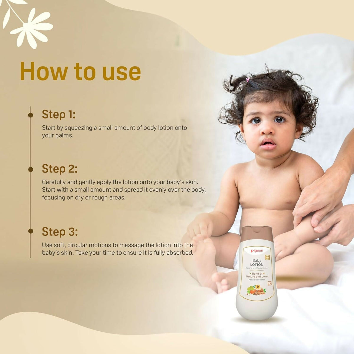 Pigeon Baby Lotion - Upto 12 hrs Moisturization
