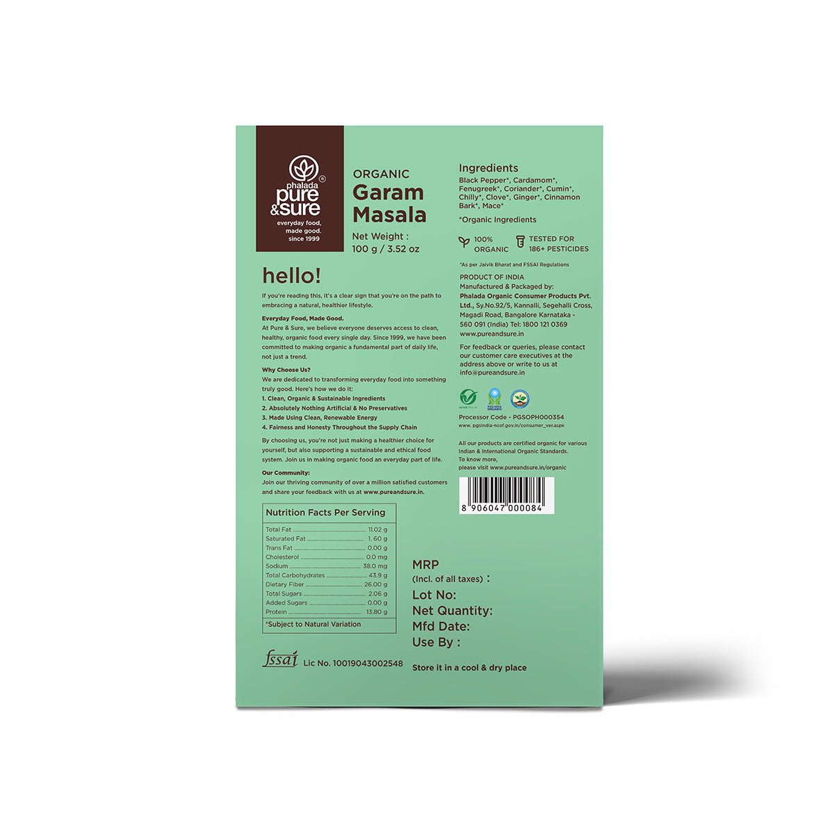Pure & Sure Organic Garam Masala