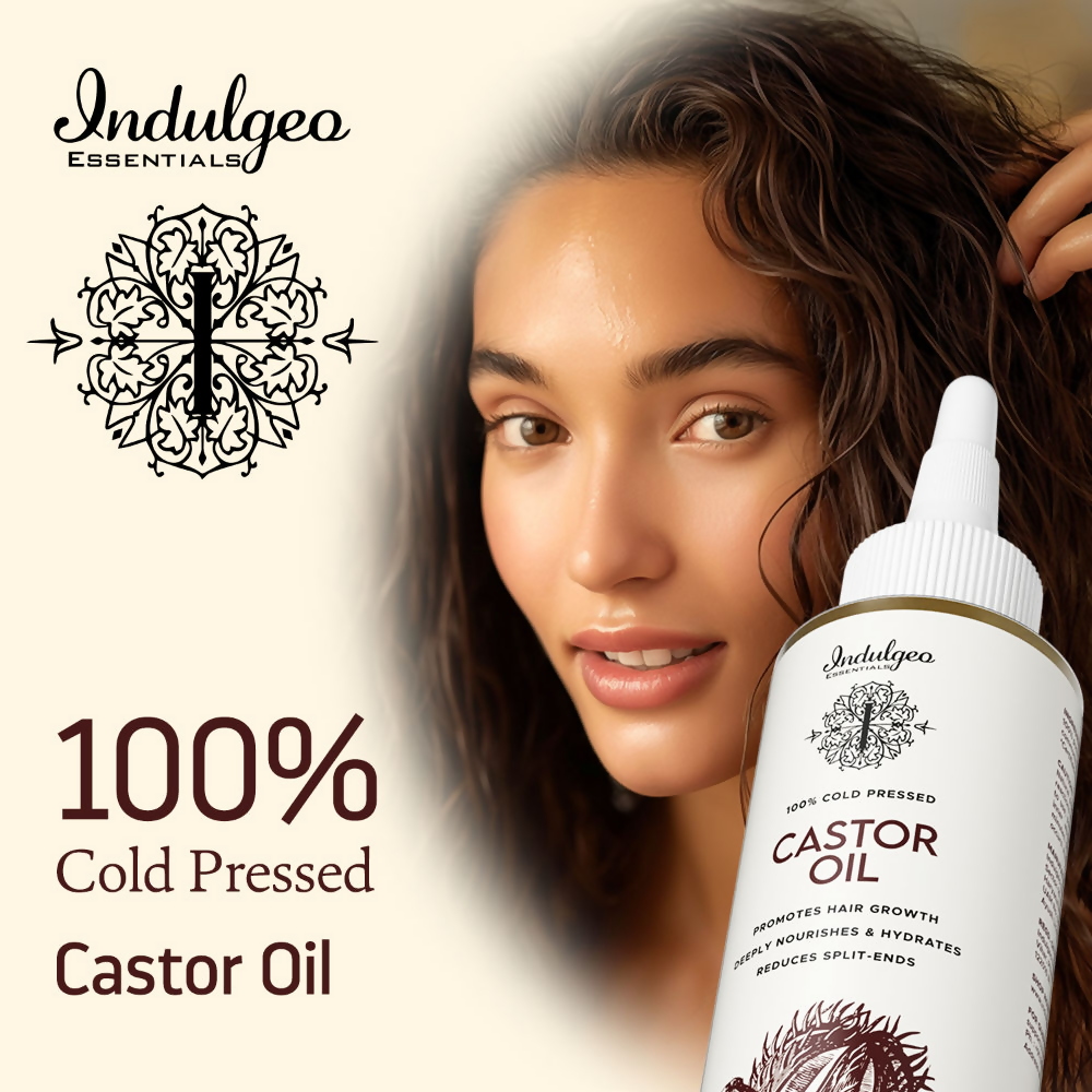Indulgeo Essentials Cold Pressed Castor Oil For Hair Growth