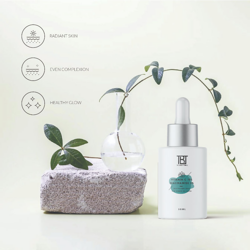 The Body Temple Vitamin C 10% + Niacinamide 5% Face Serum