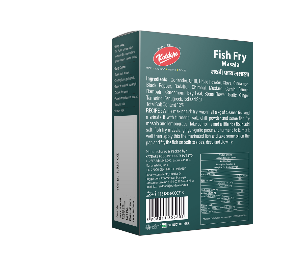 Katdare Foods Fish Fry Masala