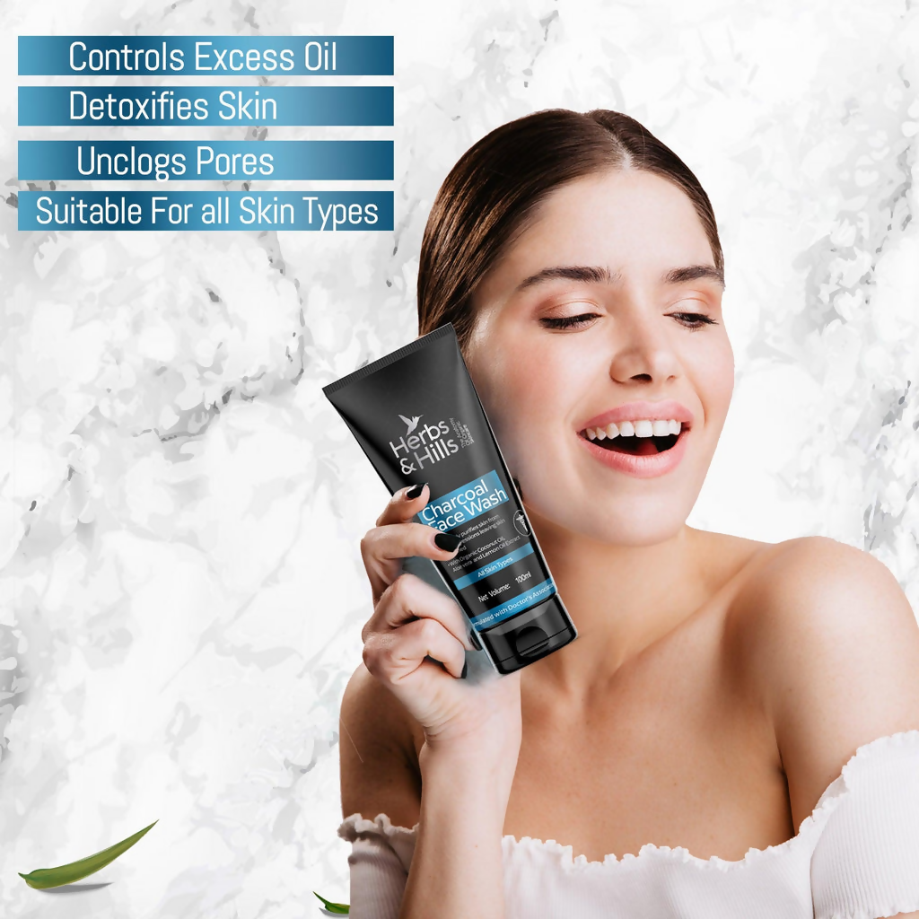 Herbs & Hills Charcoal Face Wash