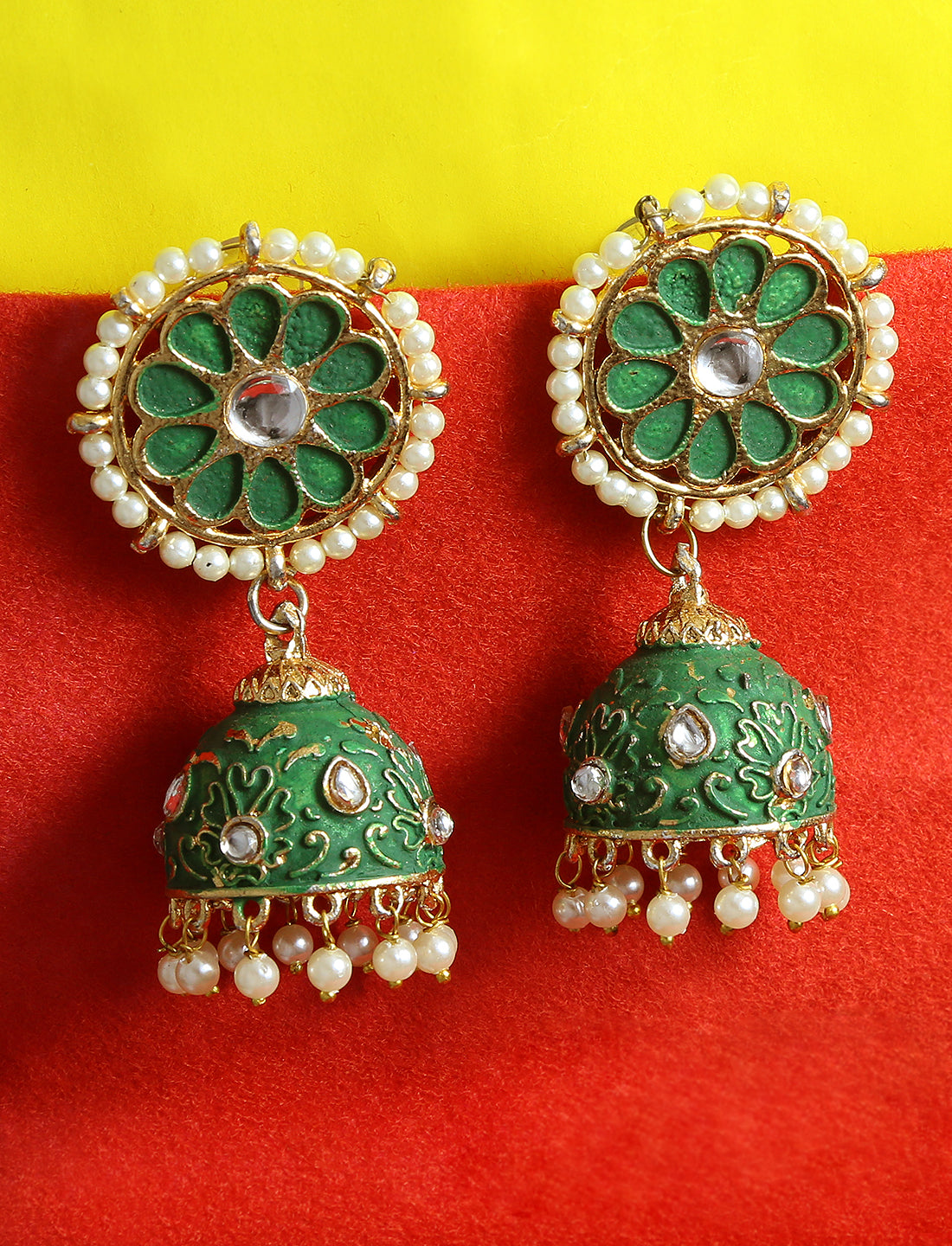 Silver-Plated Alloy Diva Look Stylish Contemporary Earrings - The Pari