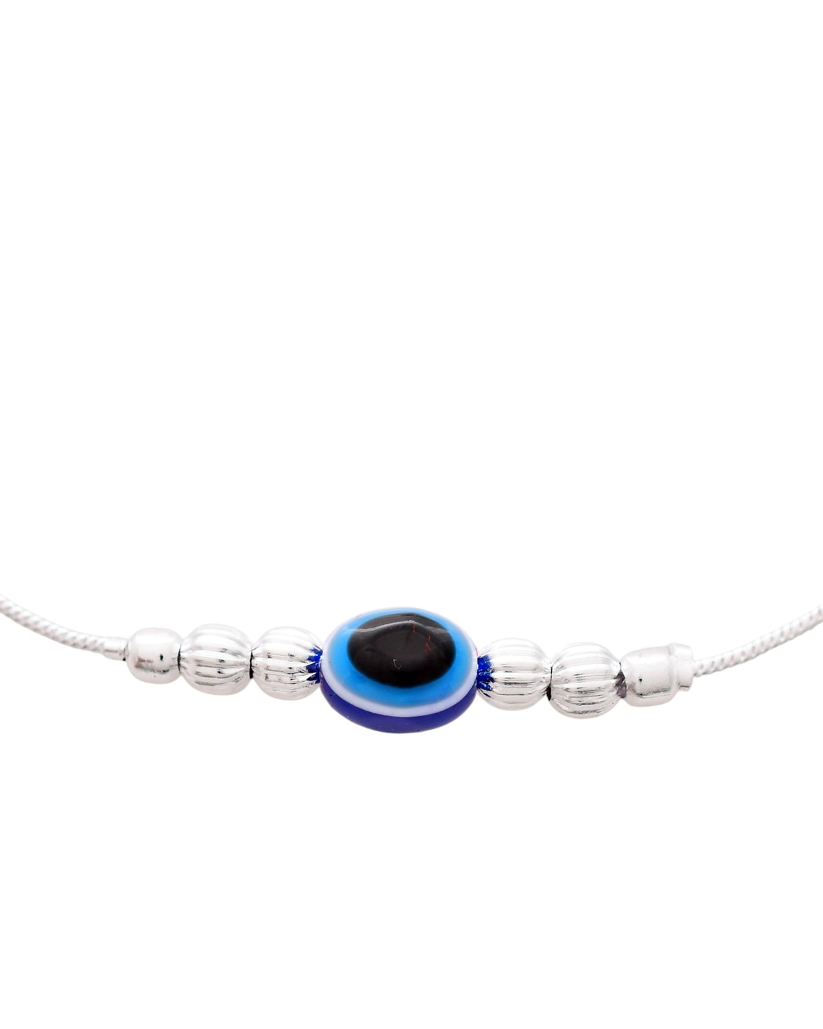 Jewels Nest Oxidized Silver Heart Charm Anklet – Boho & Traditional