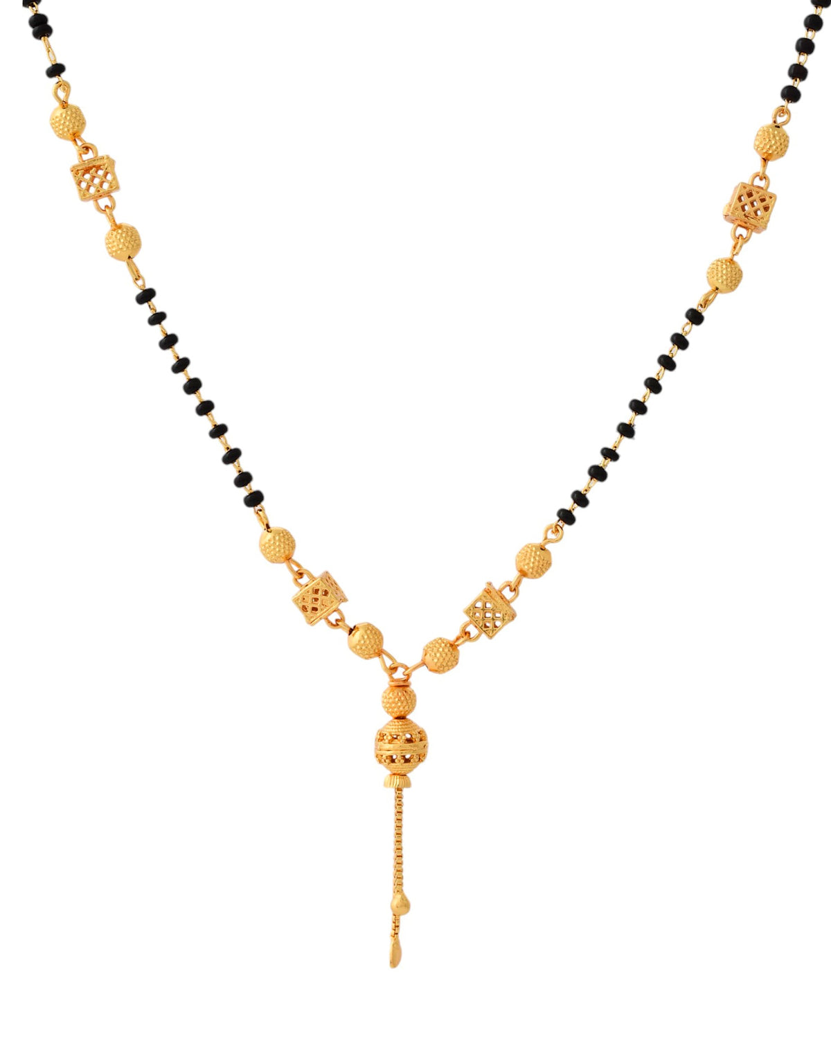 Jewels Nest Traditional Gold-Polished Double-Strand Mangal Sutra