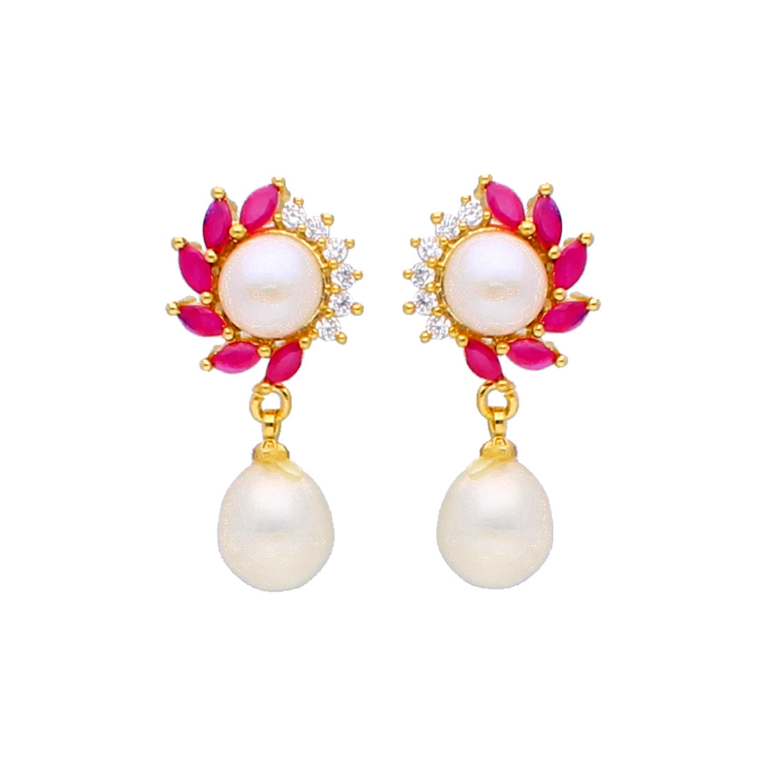 J Pearls Mahika Pearl Earrings - Real Pearl Jewelry