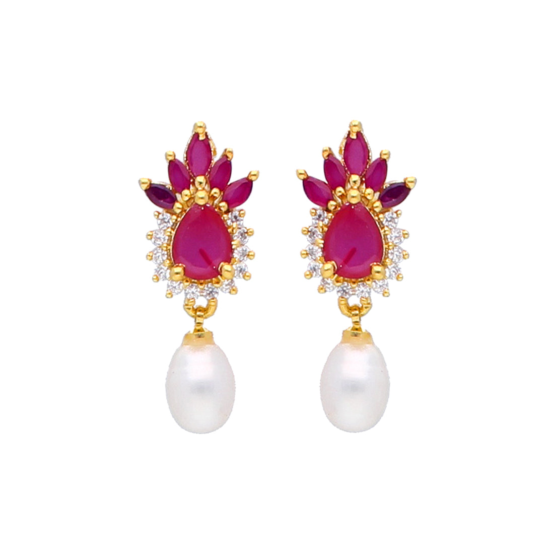 J Pearls Sparkle Pearl Earrings - Real Pearl Jewelry