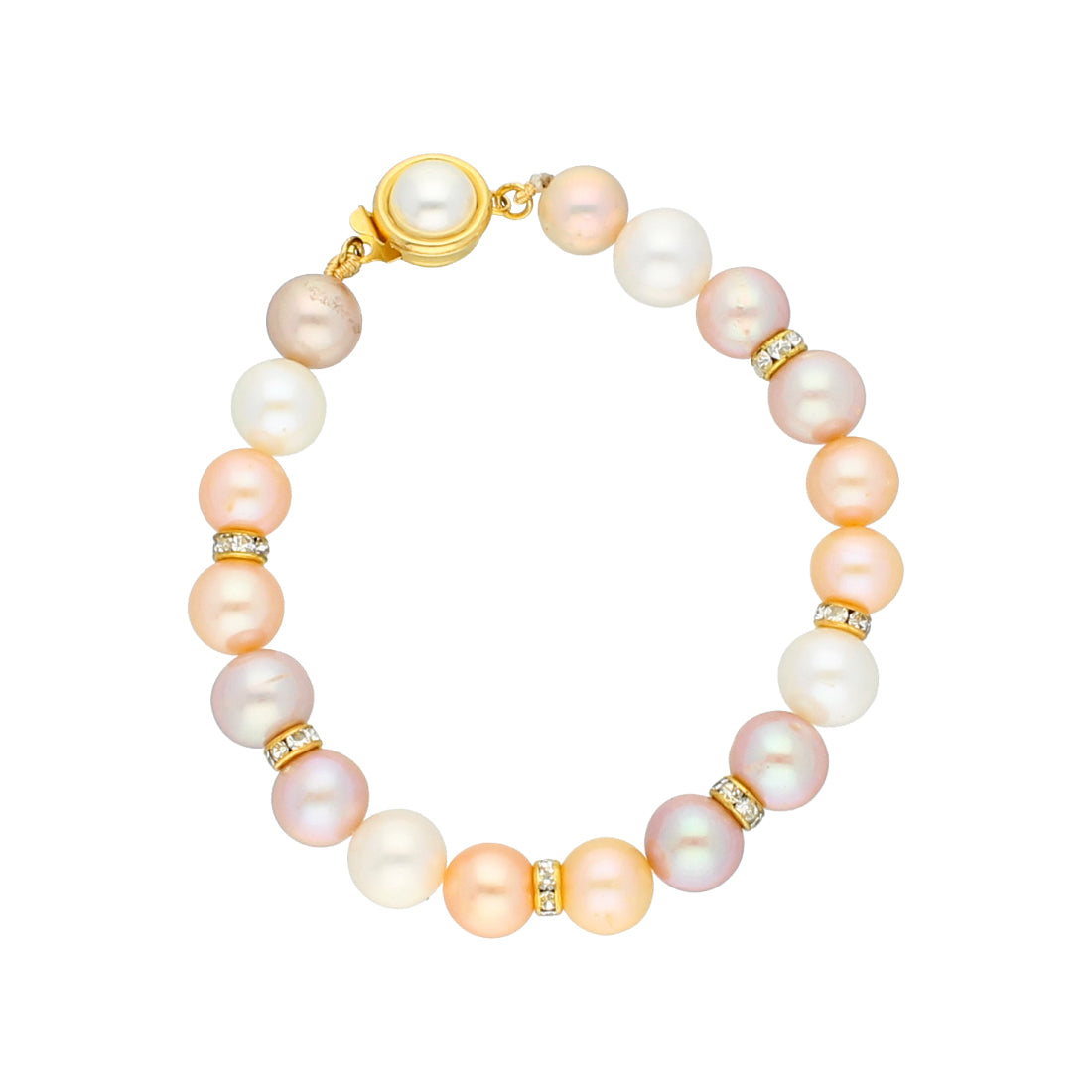 J Pearls Multicolour Pearl Bracelet - Real Pearl Jewelry