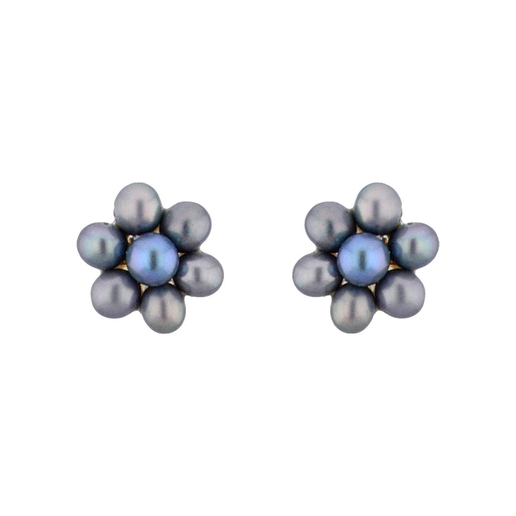 J Pearls Grey Pearl Earrings - Real Pearl Jewelry