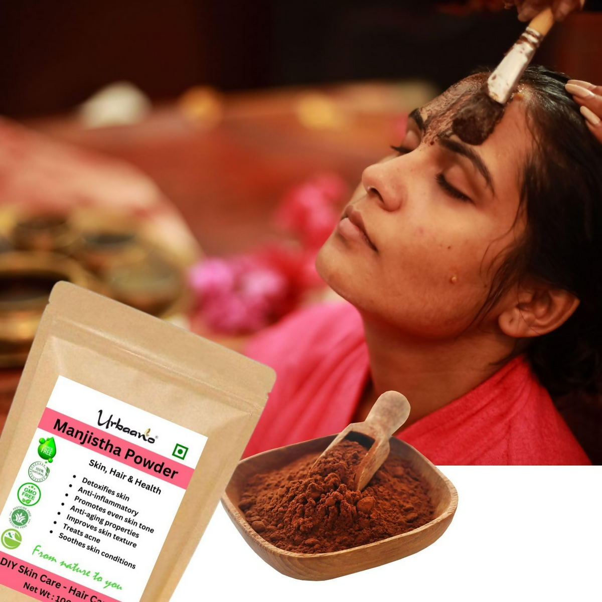 Urbaano Herbal Organic Manjistha Powder Majith Powder