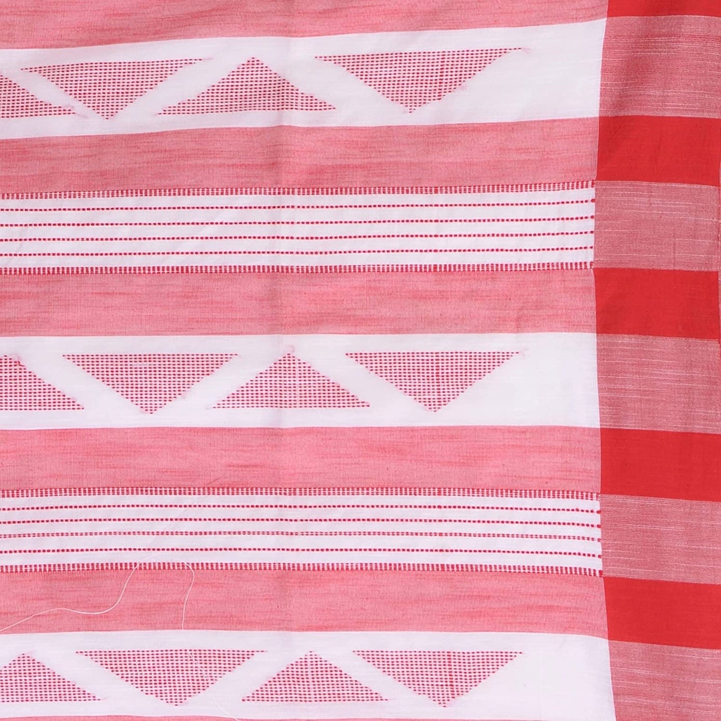 Piyari Fashion Handloom White Cotton Saree