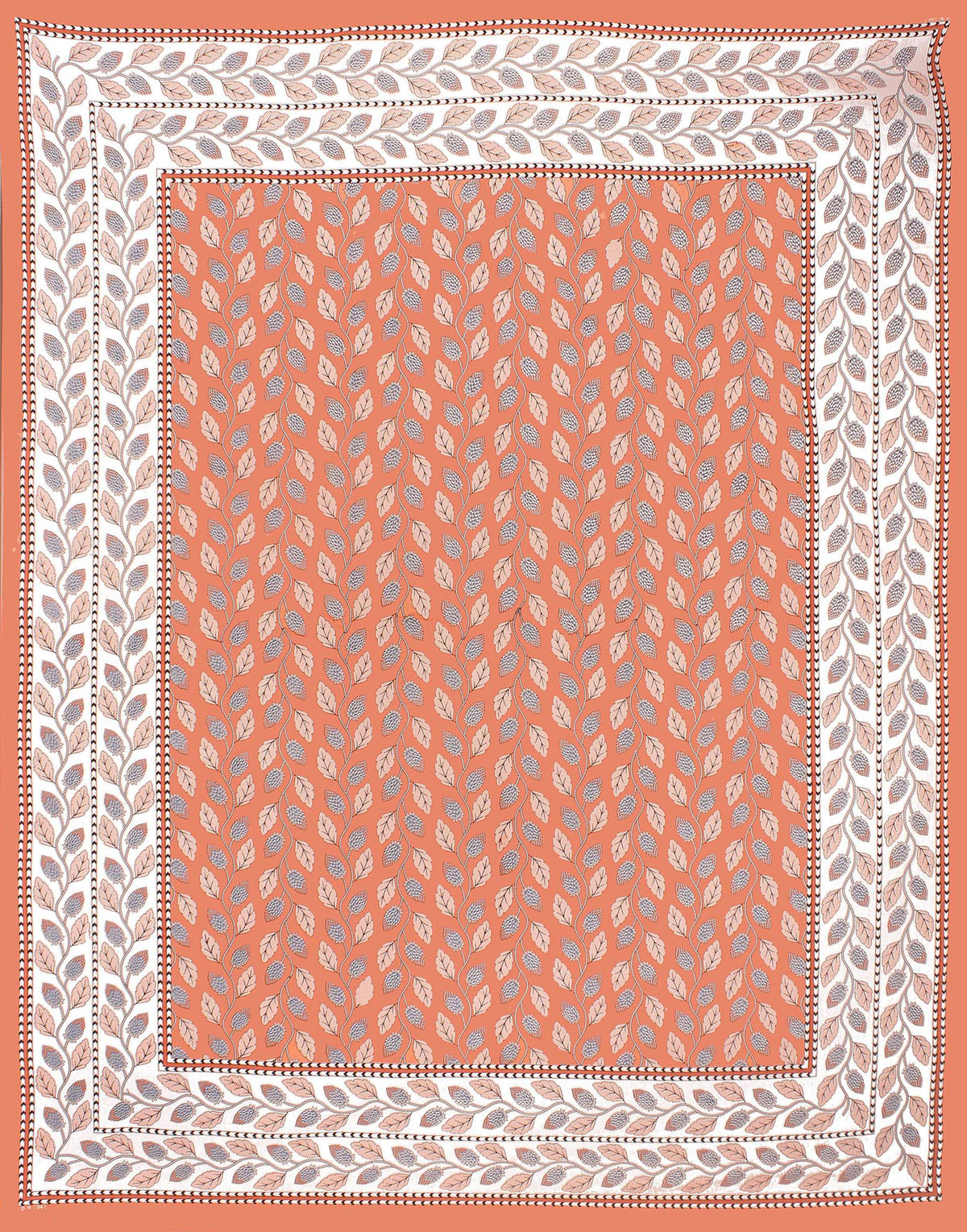 Rudra Bazaar Orange 210 TC Cotton Double King Bedsheet With 2 Pillow Covers