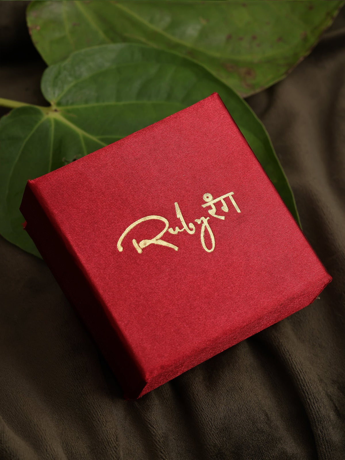 Kundan oversized Studs - Ruby Raang