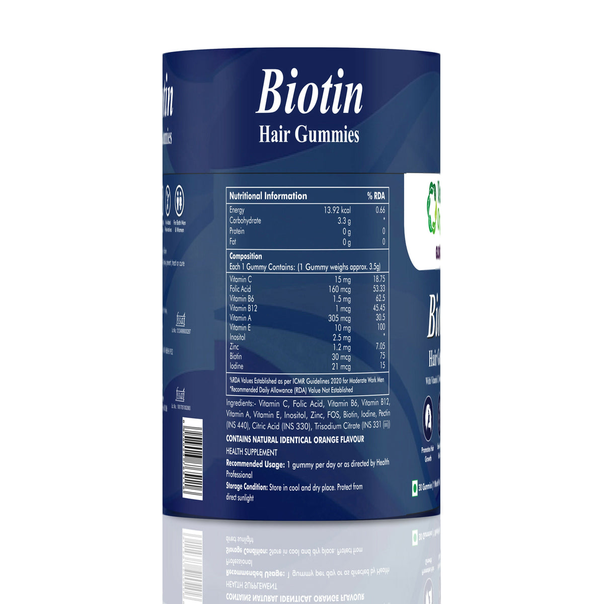Ventin Organics Glossify Biotin Hair, Skin & Nails Gummies