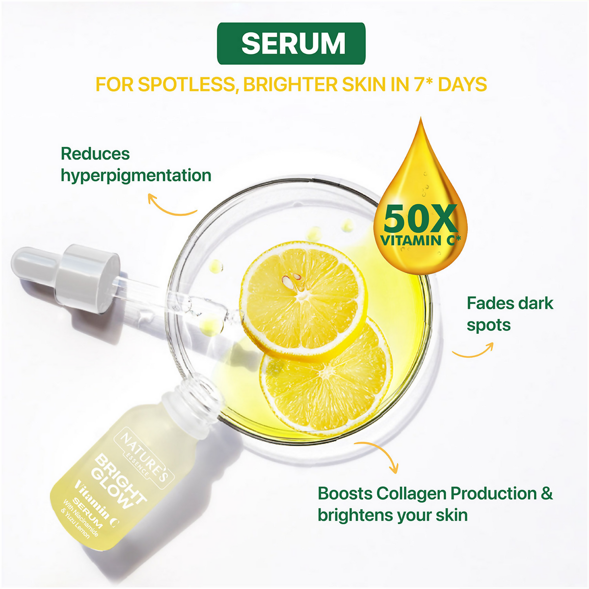 Nature's Essence Bright Glow Vitamin C Serum