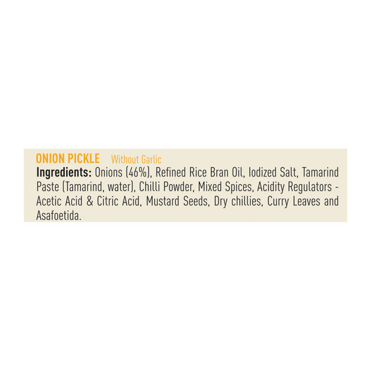 Priya Onion Pickle Without Garlic