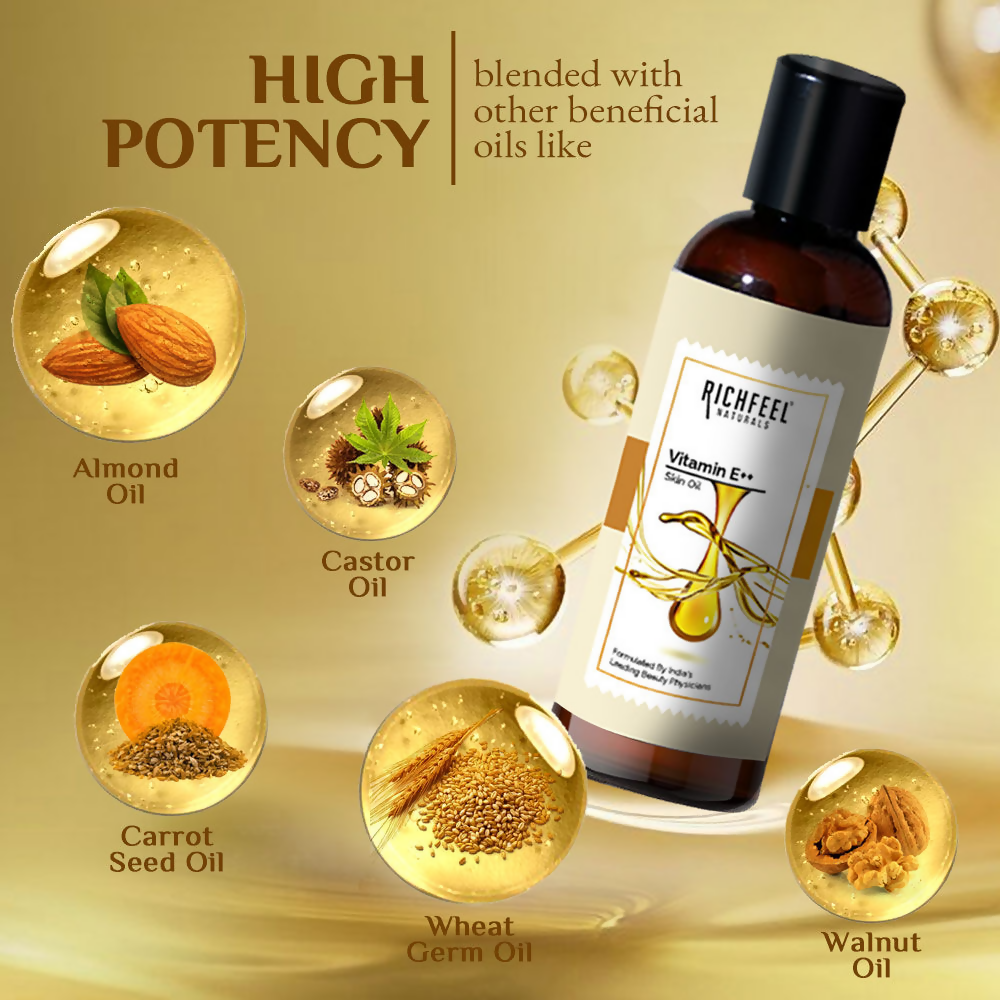 Richfeel Vitamin E Oil Almond, Wheatgerm Walnut & Carrot Blend