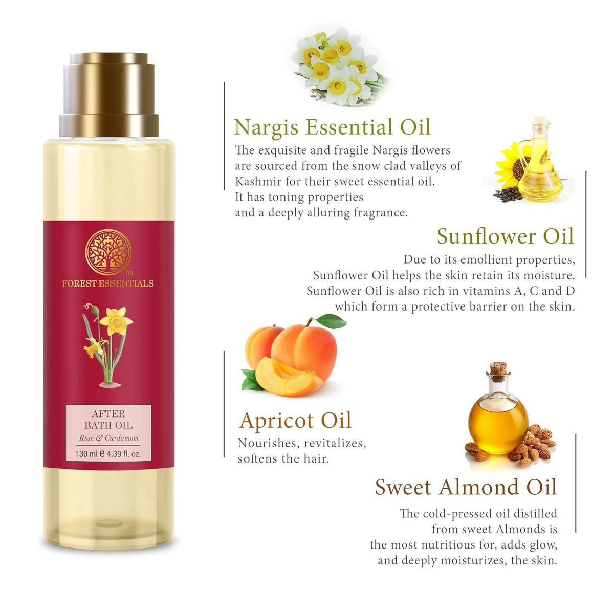 Forest Essentials After Bath Oil Nargis