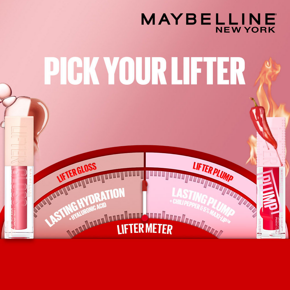 Maybelline New York Lifter Plump - Plumping Lip Gloss - Hot Chili