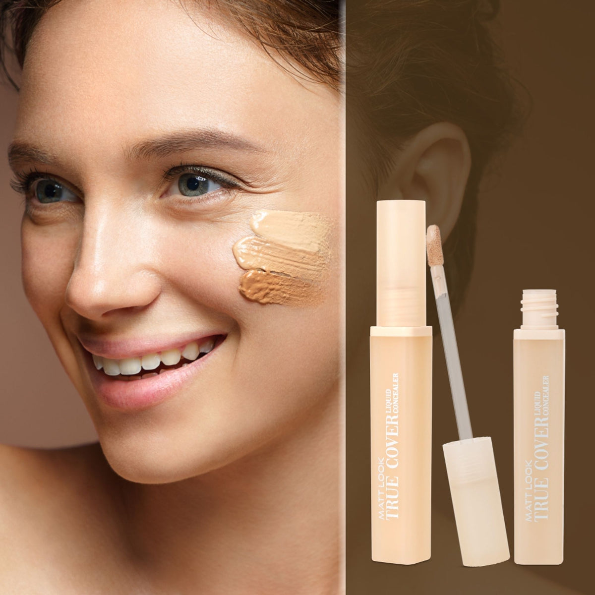 Matt Look True Cover Full Coverage Ultra Blendable Liquid Concealer - 50 Green Corrector